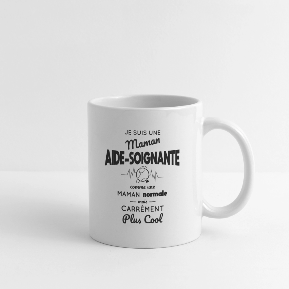 Mug blanc - Maman aide-soignante plus cool - blanc
