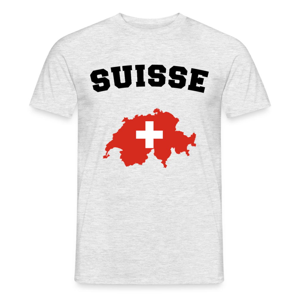 T-shirt Homme coloris clair - Suisse - gris chiné