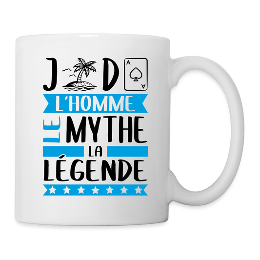 Mug blanc Gildas rébus – L’homme, le mythe, la légende - blanc