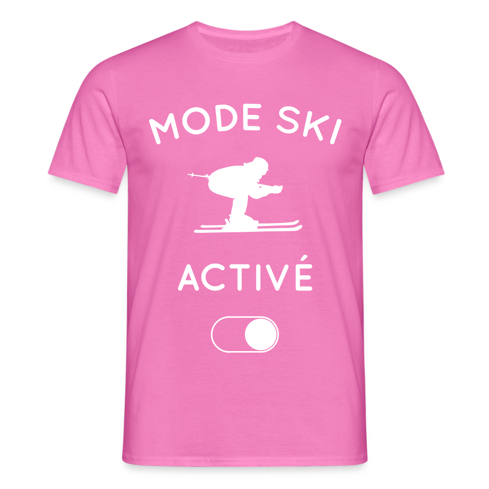 T-shirt Homme - Mode ski activé - rose