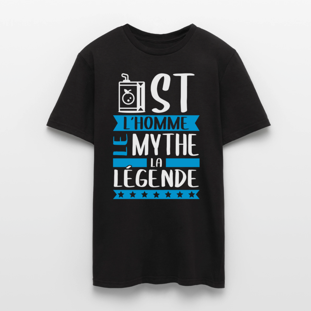 T-shirt homme Juste rébus – L’homme, le mythe, la légende - noir