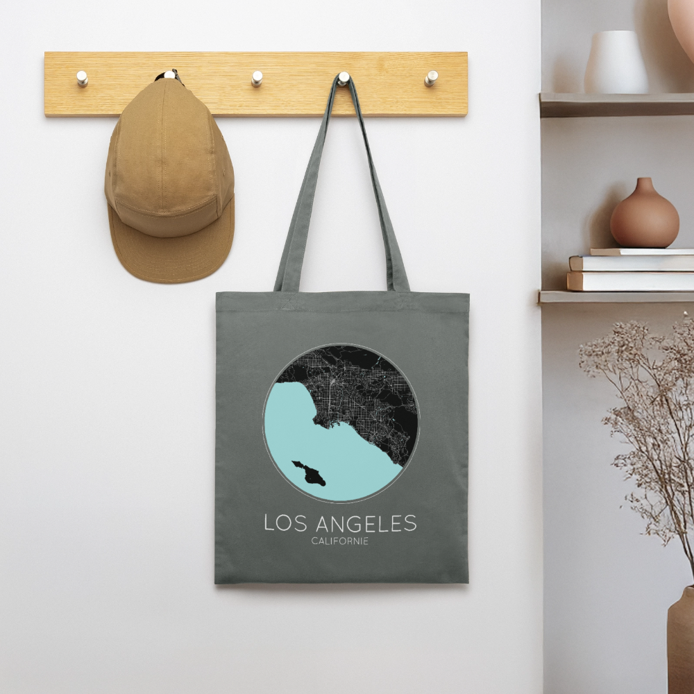 Tote Bag Los Angeles Bio – Plan de Los Angeles - charbon