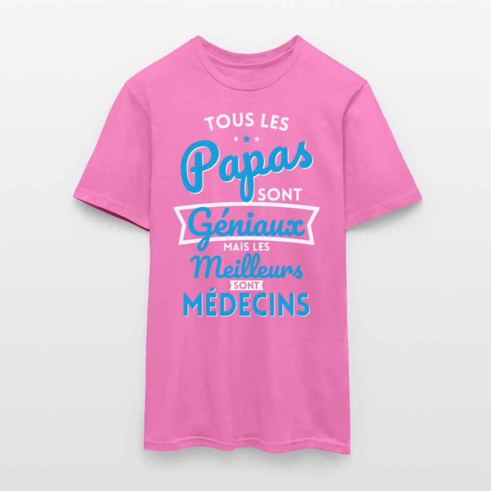 T-shirt Homme - Papas géniaux - Les meilleurs sont médecins - rose