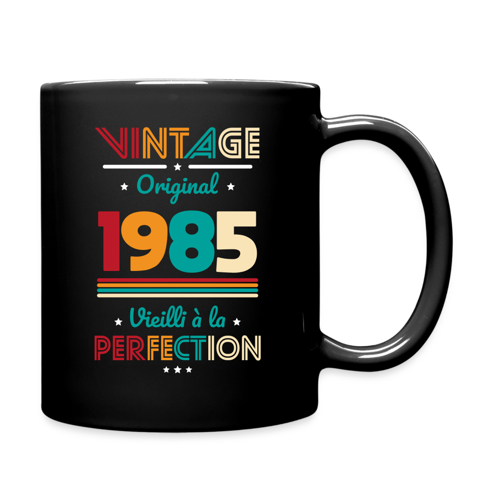 Mug uni - Anniversaire 40 Ans - Vintage Original 1985 - noir