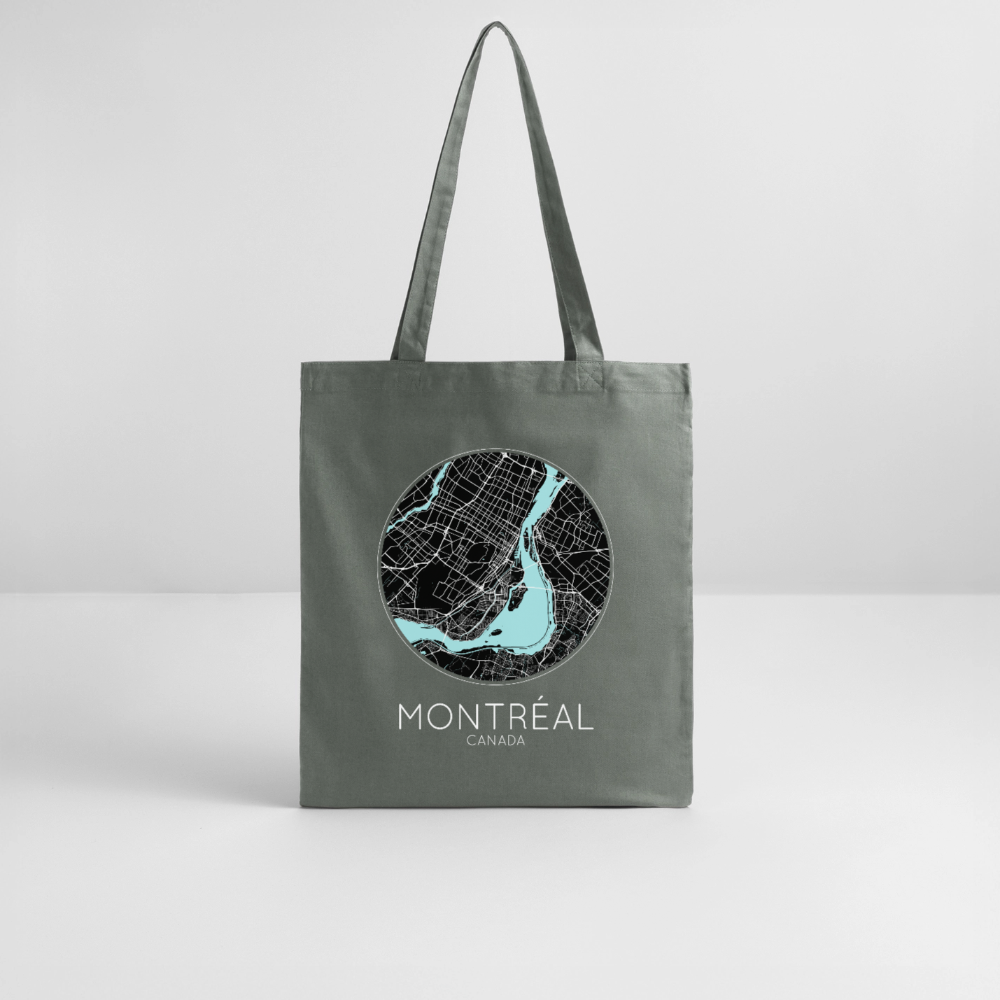 Tote Bag Montréal Bio – Plan de Montréal - charbon