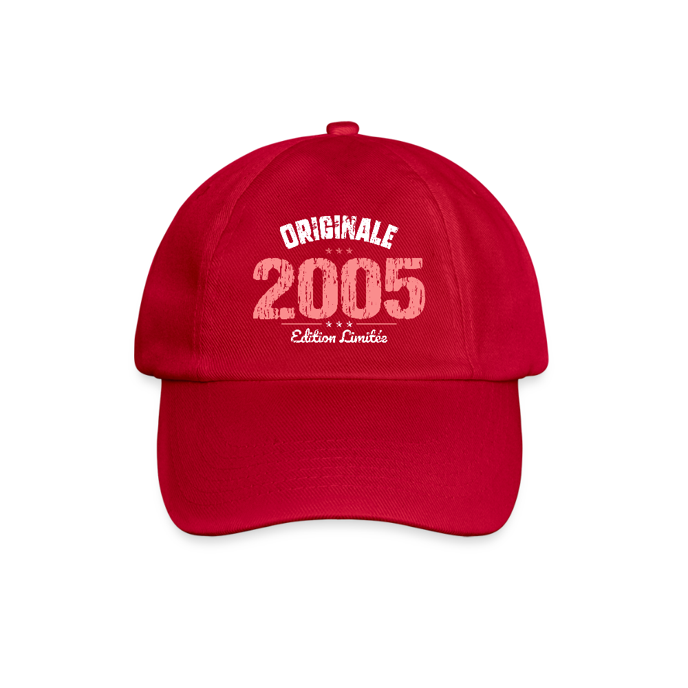 Casquette classique - Anniversaire 20 Ans - Originale 2005 - rouge classique