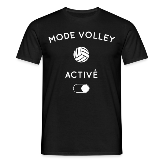 T-shirt Homme - Mode volley activé - noir