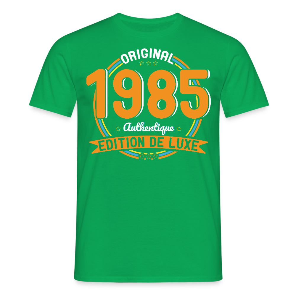 T-shirt Homme - Anniversaire 40 Ans - Original 1985 Authentique - vert