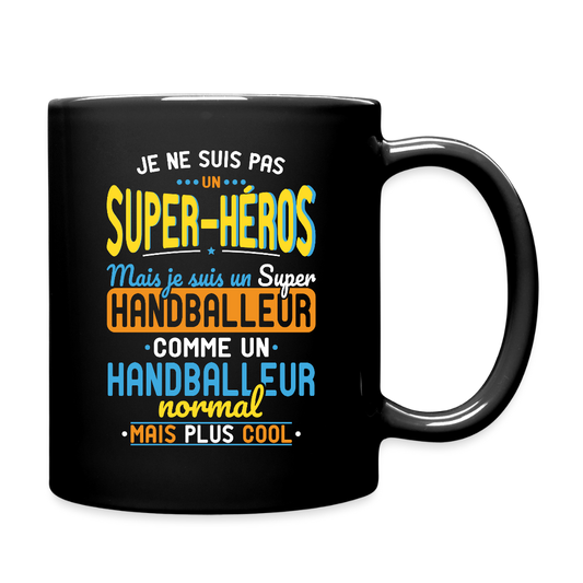 Mug uni - Pas un Super-Héros mais un super Handballeur - noir