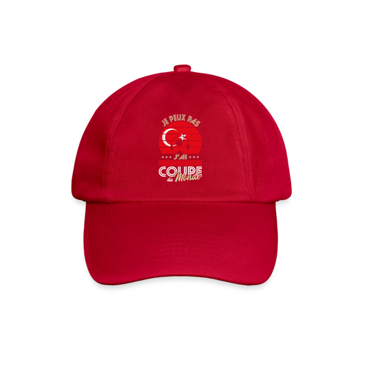 Casquette classique - Je peux pas j'ai Coupe du Monde - Turquie - rouge classique