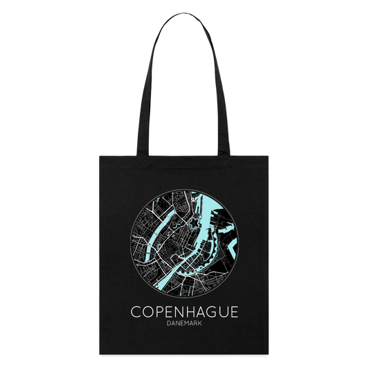 Tote Bag Copenhague Bio – Plan de Copenhague - noir