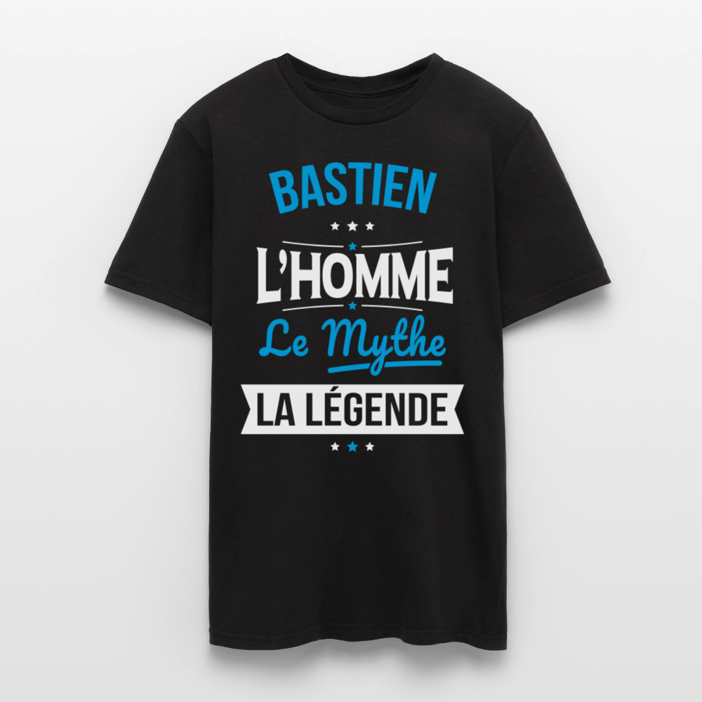 T-shirt Homme - Bastien - l'Homme - le Mythe - la Légende - noir
