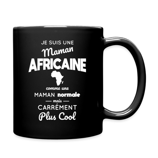 Mug uni - Maman Africaine plus cool - noir