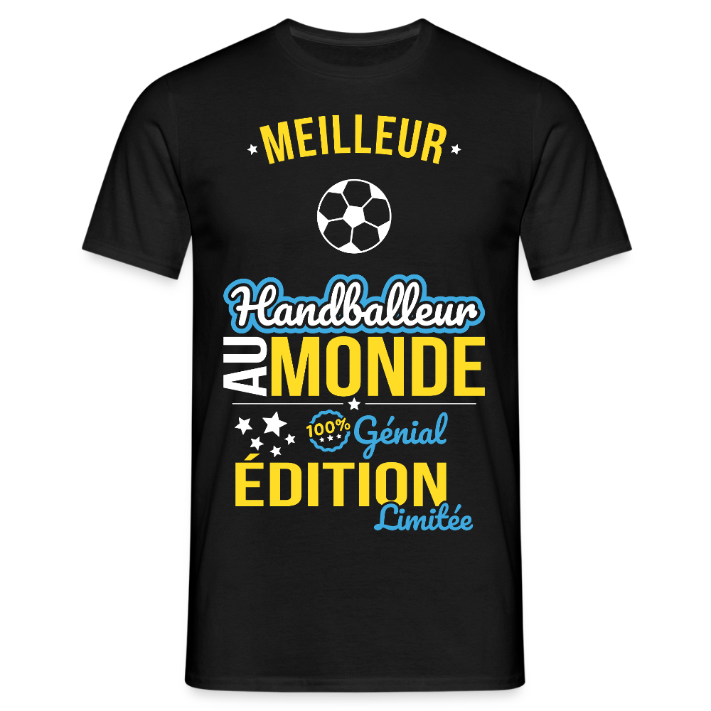 T-shirt Homme - Meilleur Handballeur au monde - 100% génial - noir