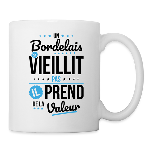 Mug blanc - Un Bordelais ne vieillit pas - blanc