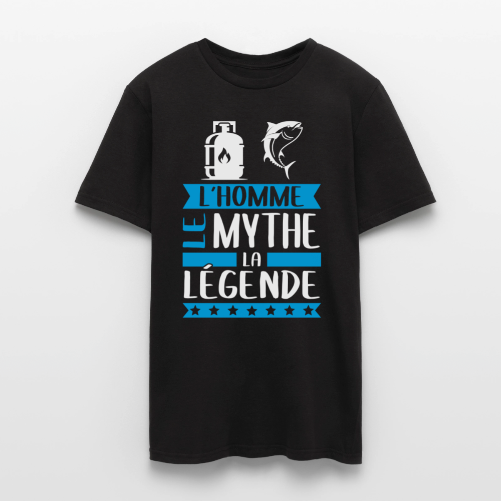 T-shirt homme Gaston rébus – L’homme, le mythe, la légende - noir