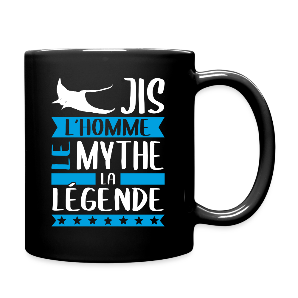 Mug uni Régis rébus – L’homme, le mythe, la légende - noir