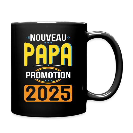 Mug uni - Nouveau Papa - Promotion 2025 - noir