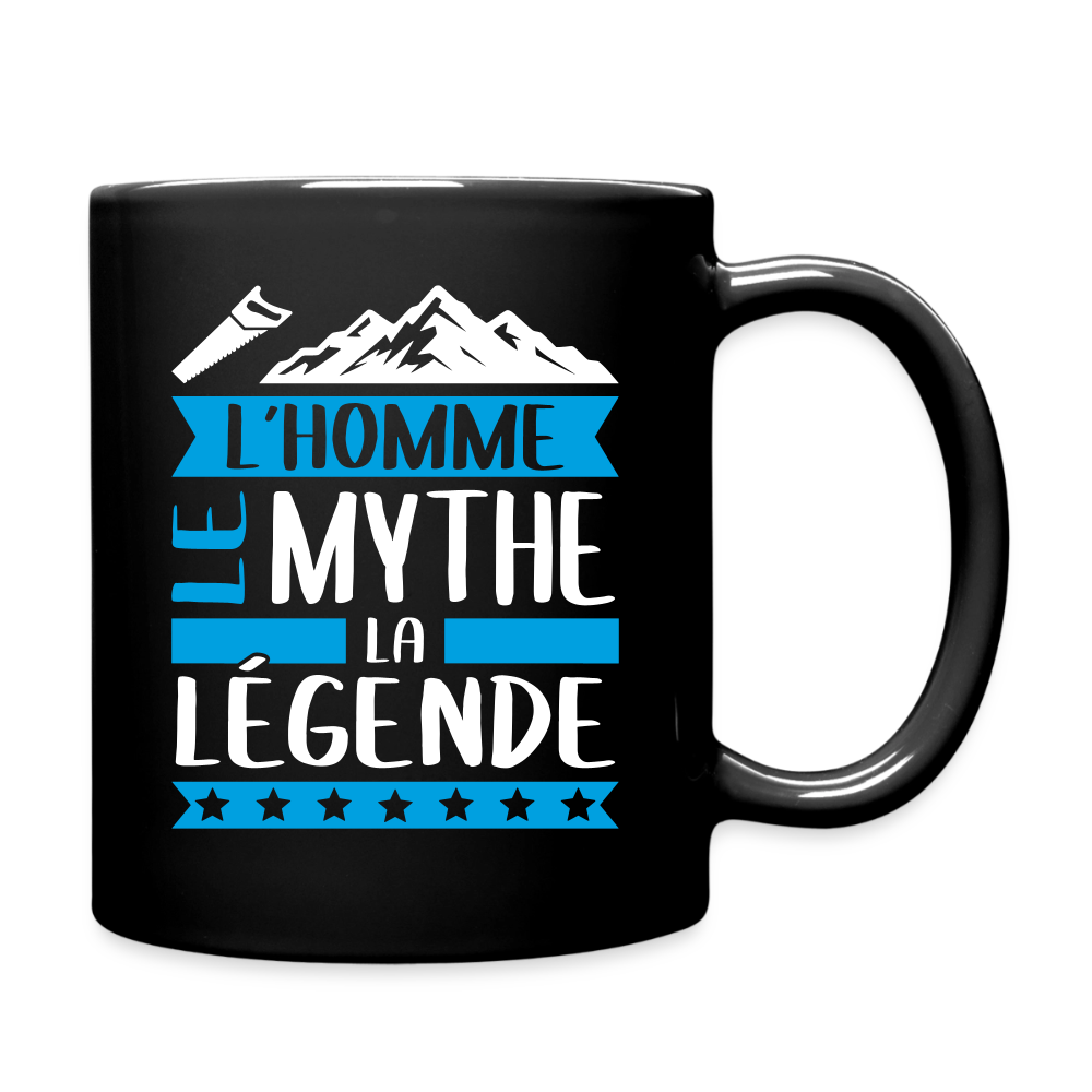 Mug uni Simon rébus – L’homme, le mythe, la légende - noir