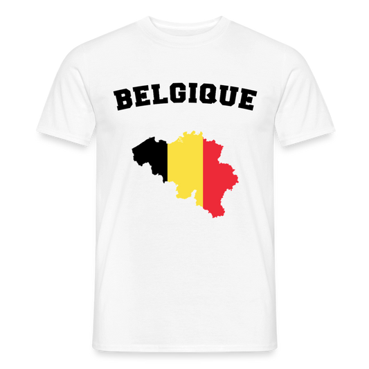 T-shirt Homme coloris clair - Belgique - blanc