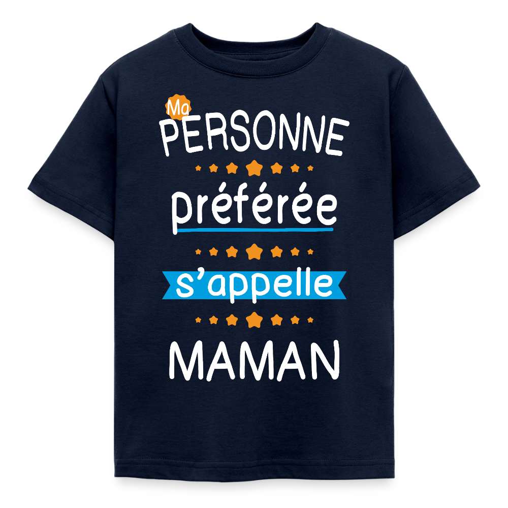 T-shirt enfant - Personne préférée Maman - marine