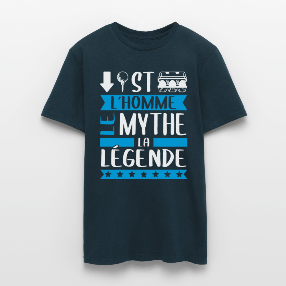 T-shirt homme Baptiste rébus – L’homme, le mythe, la légende - marine