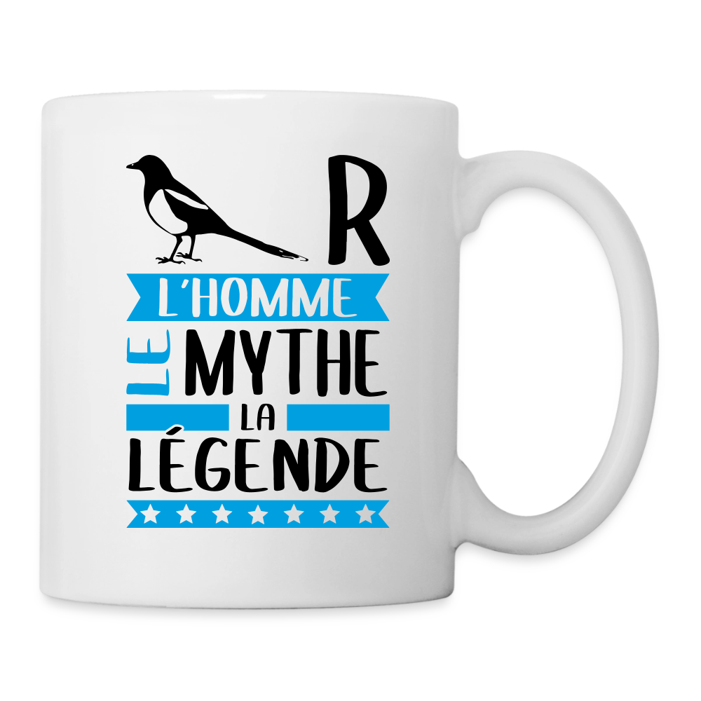 Mug blanc Pierre rébus – L’homme, le mythe, la légende - blanc