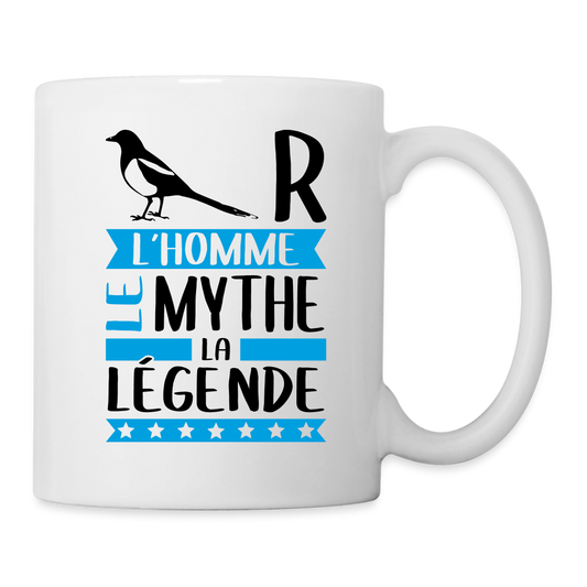 Mug blanc Pierre rébus – L’homme, le mythe, la légende - blanc