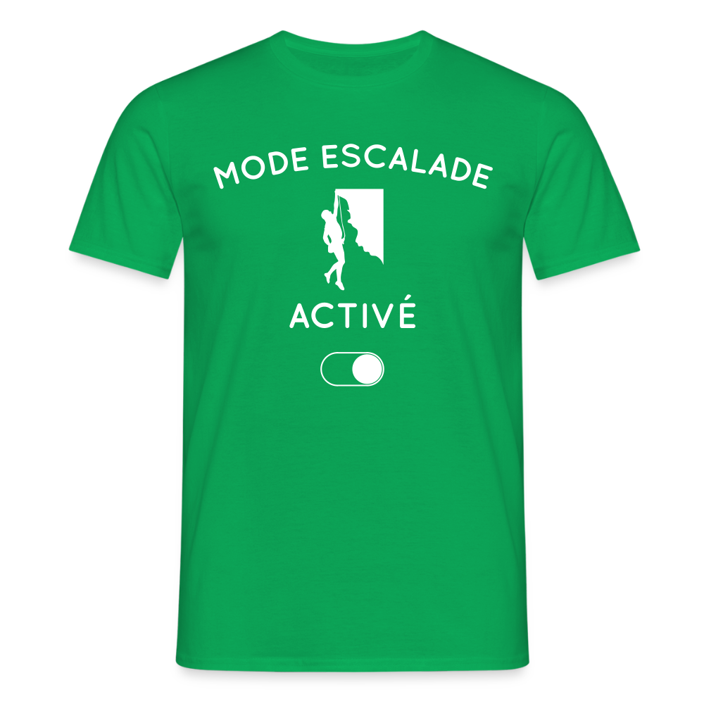 T-shirt Homme - Mode escalade activé - vert