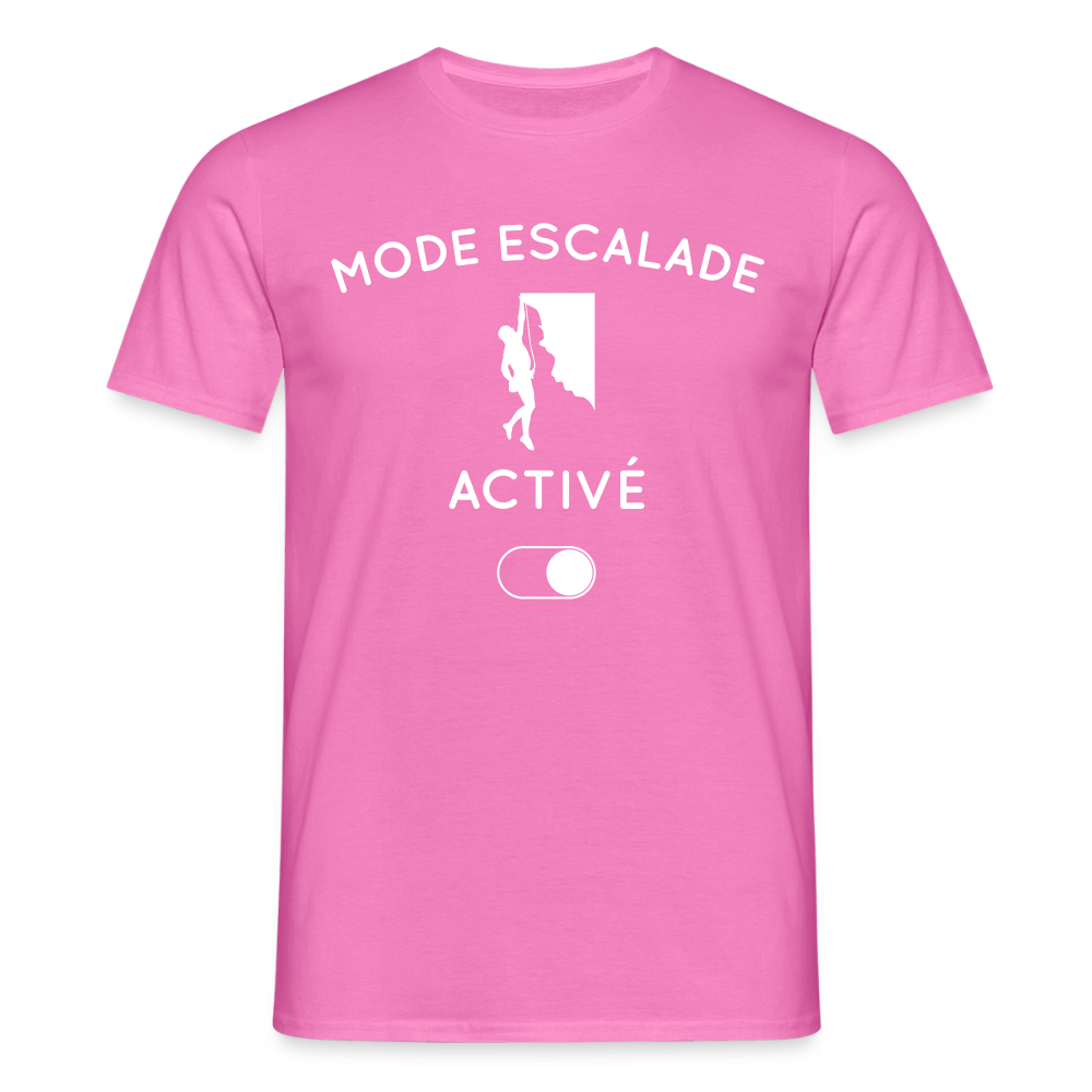 T-shirt Homme - Mode escalade activé - rose