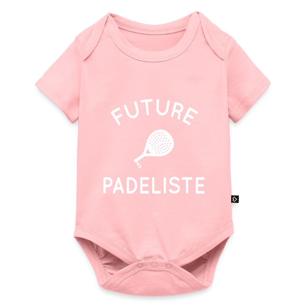 Body Bébé bio manches courtes - Future padeliste - rose