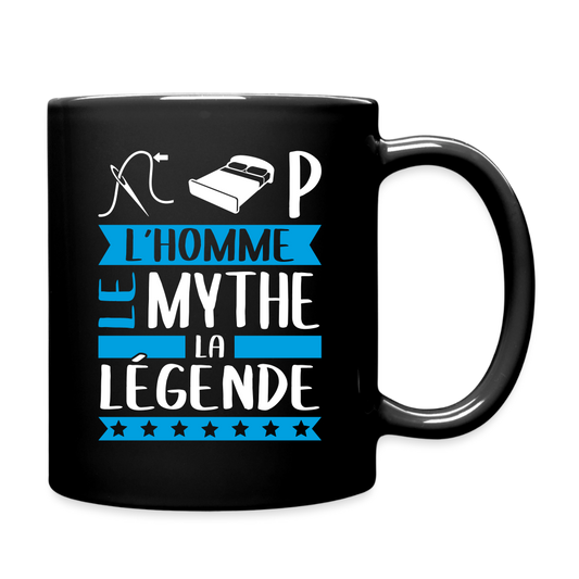 Mug uni Philippe rébus – L’homme, le mythe, la légende - noir