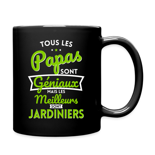 Mug uni - Papas géniaux - Les meilleurs sont jardiniers - noir