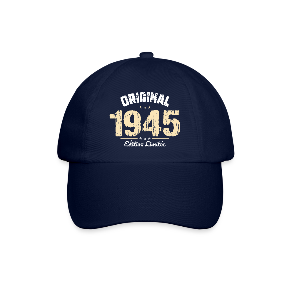 Casquette classique - Anniversaire 81 Ans - Original 1945 - bleu/bleu