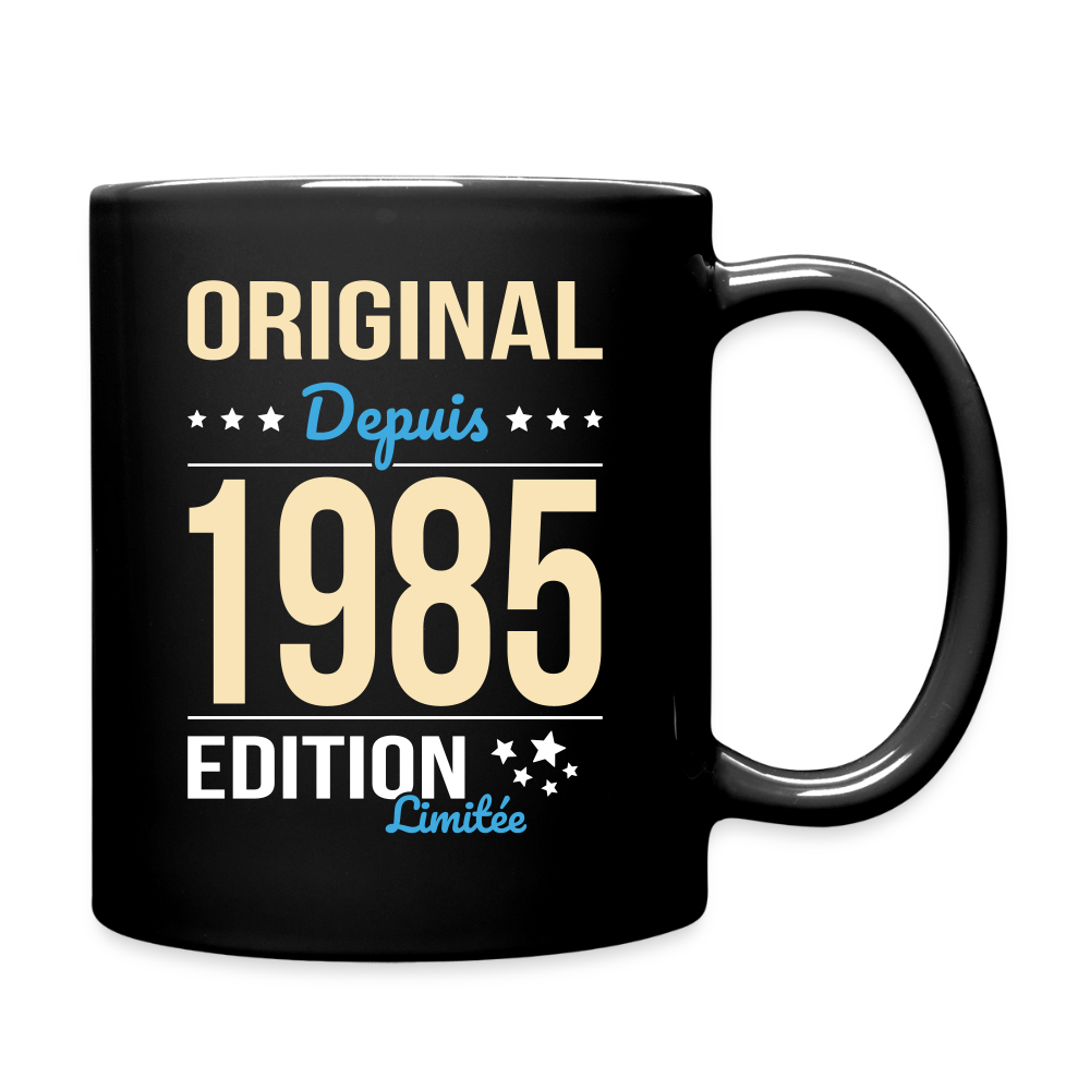 Mug uni - Anniversaire 40 Ans - Original depuis 1985 - noir