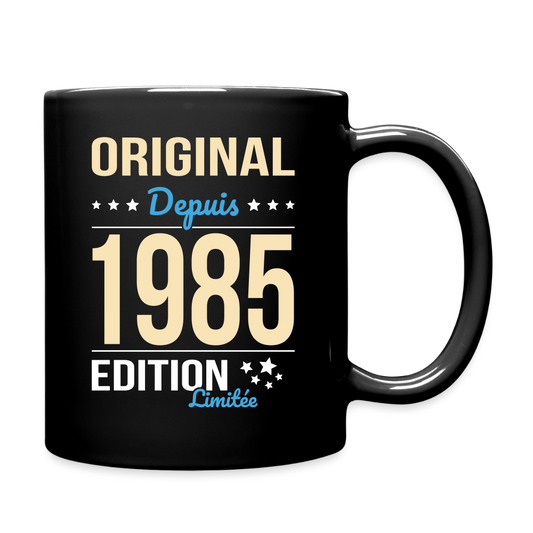 Mug uni - Anniversaire 40 Ans - Original depuis 1985 - noir