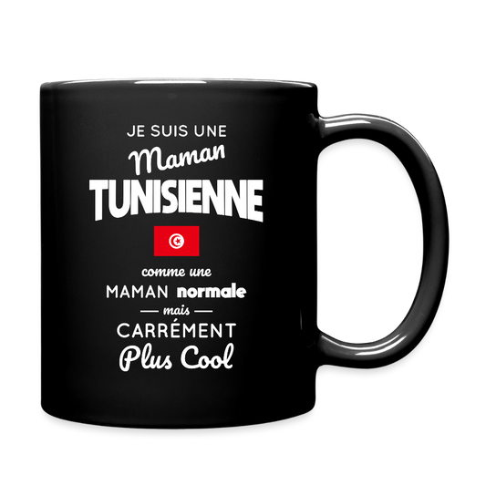 Mug uni - Maman Tunisienne plus cool - noir