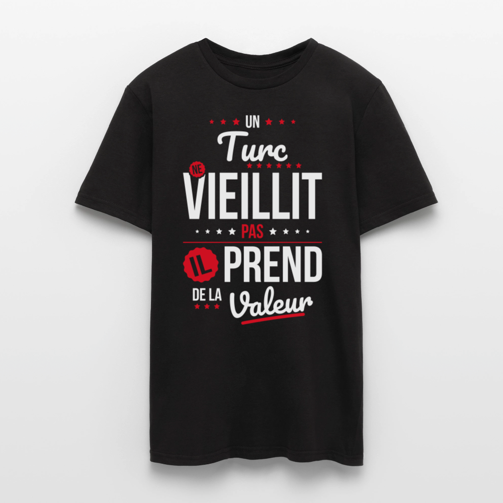 T-shirt Homme - Un Turc ne vieillit pas - noir