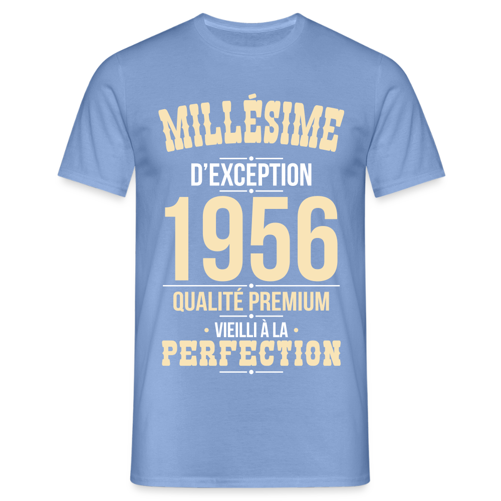 T-shirt Homme 70 Ans 1956 – Millésime d’Exception 1956 - carolina blue