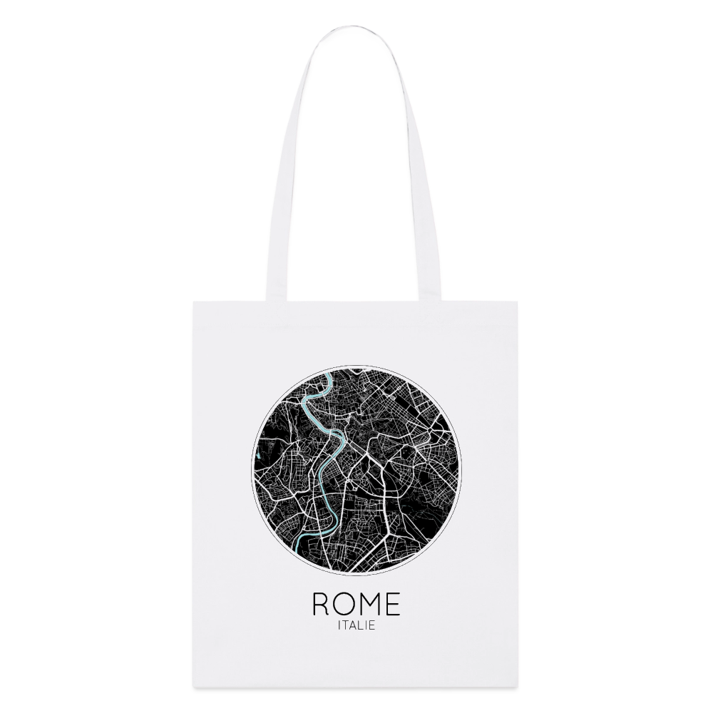 Tote Bag Rome Bio Coloris Clair – Plan de Rome - blanc