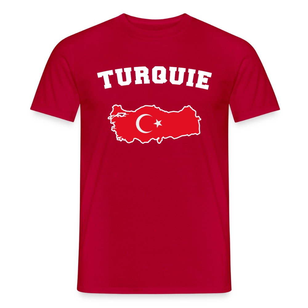 T-shirt Homme - Turquie - rouge