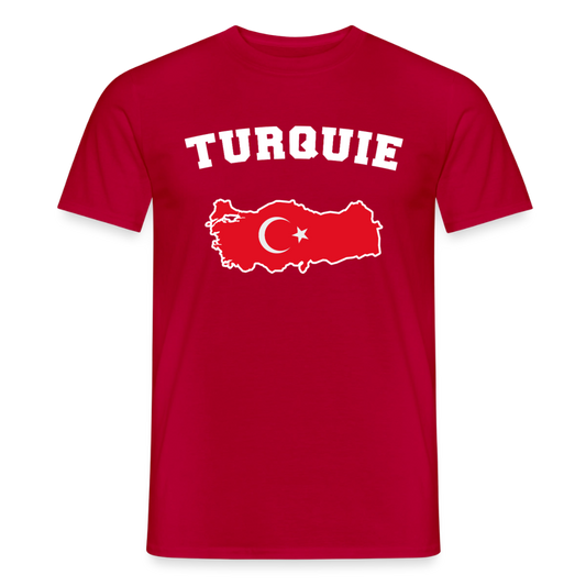T-shirt Homme - Turquie - rouge