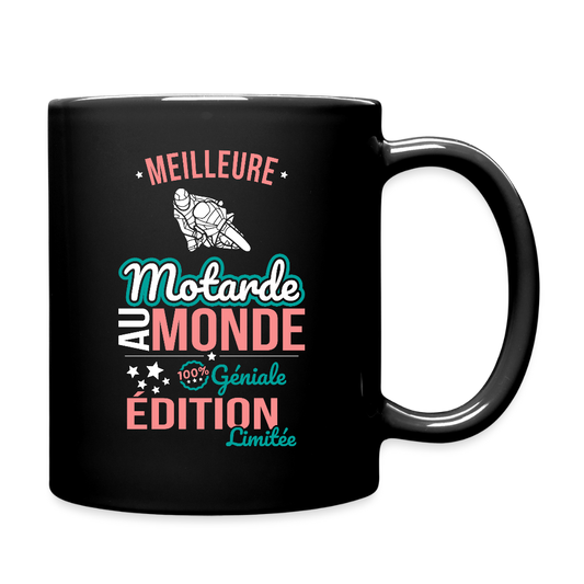 Mug uni - Meilleure Motarde au monde - 100% géniale - noir