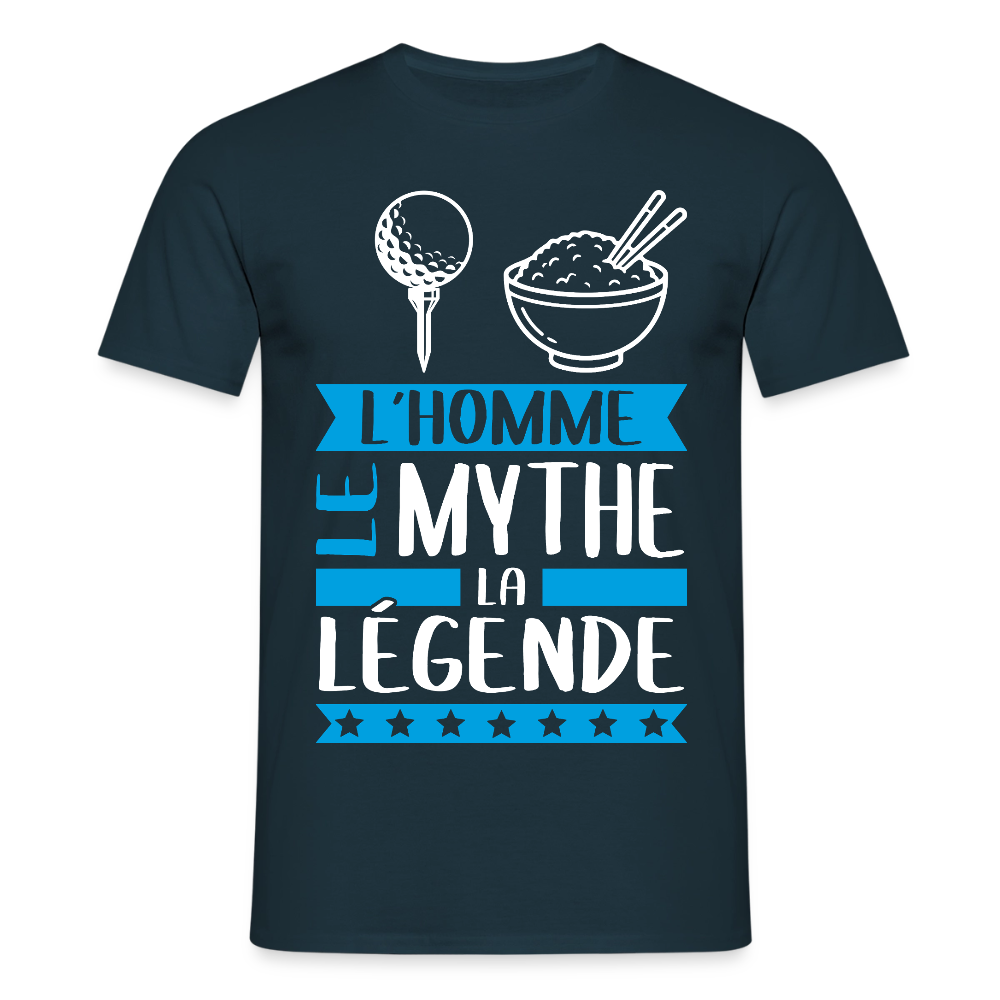 T-shirt homme Thierry rébus – L’homme, le mythe, la légende - marine