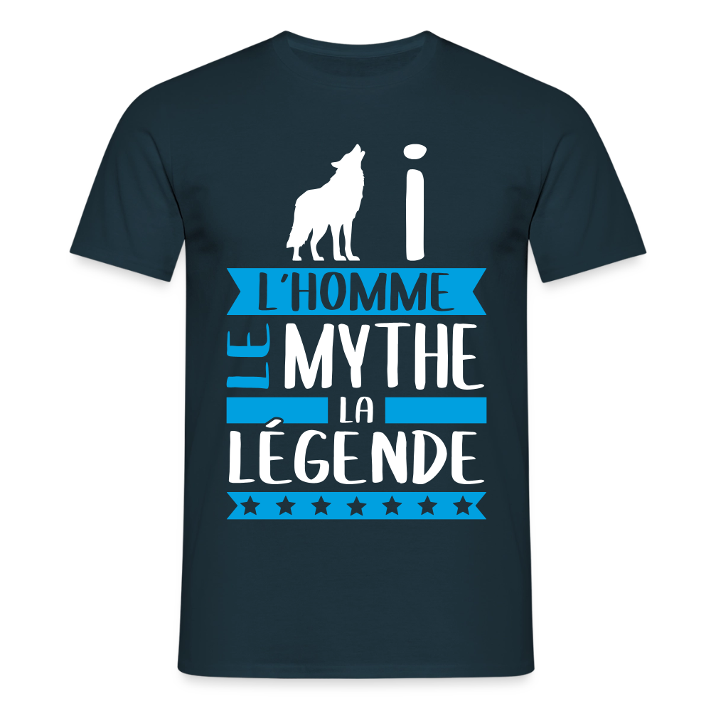 T-shirt homme Louis rébus – L’homme, le mythe, la légende - marine