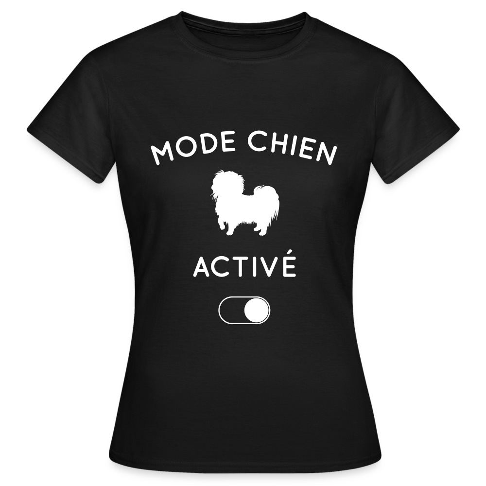 T-shirt Femme - Mode chien activé - noir