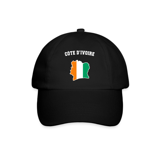 Casquette classique - Côte d'Ivoire - noir/noir