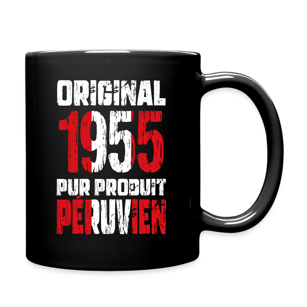Mug uni - Anniversaire 70 Ans - Original 1955 - Pur produit Péruvien - noir