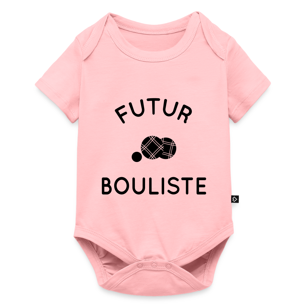 Body Bébé bio manches courtes - Futur bouliste - rose