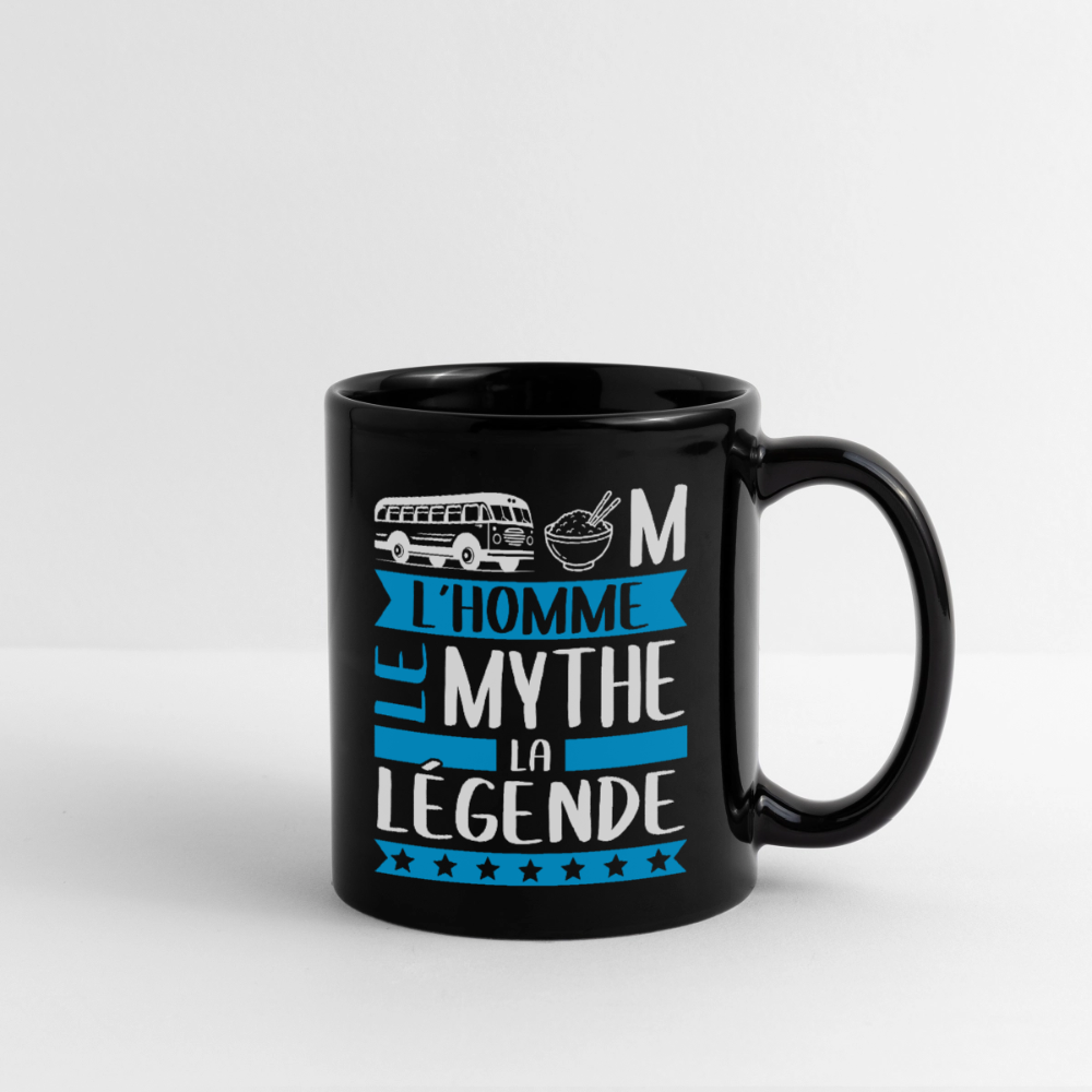 Mug uni Karim rébus – L’homme, le mythe, la légende - noir